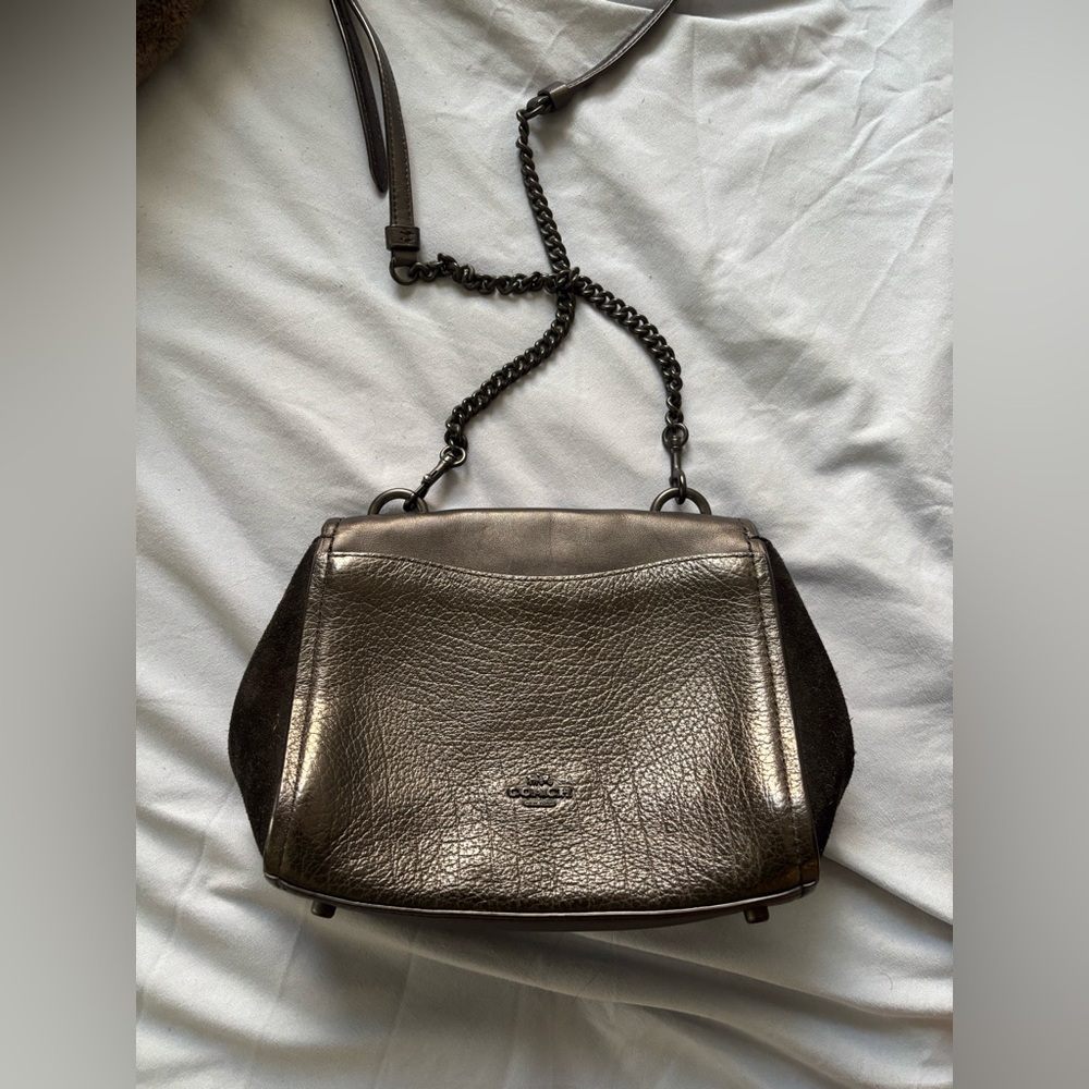 Coach Black Leather Crossbody Bag - Picture 9 of 11